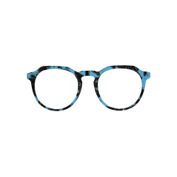 Fantaisie Bleu - 0194FA - Acétate bande 6mm