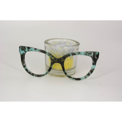 Fantaisie Turquoise - 0195FA - Acétate labo 6mm