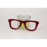 Solid Red - 0223TR - Acetate temples