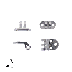 Kit charnières RD 8 + vis + rivets - 50 paires