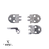 Kit charnières RD 9 + vis + rivets - 10 paires