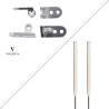 Kit armatures plates AR35  + RS 5 - 100 paires