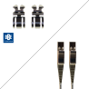 Kit armatures FLEX  + charnières + vis - 10 paires
