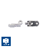 Charnières à riveter mâle 4,00mm OBE - 50 paires (VISO 8 / RS 2)