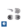 Kit charnières RT 2 + vis + rivets - 50 paires