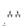 Kit charnières VISO 4 + vis - 100 paires