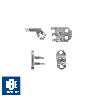 Kit charnières RD 4 + vis + rivets - 100 paires