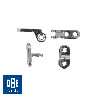 Kit charnières RS 6 + vis + rivets - 100 paires