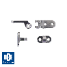 Kit charnières RS 4 + vis + rivets - 10 paires
