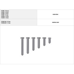 Rivets Ø 1,1mm - OBE - 200 pairs
