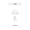 Inlay male hinges - 10 pairs (RD 3)