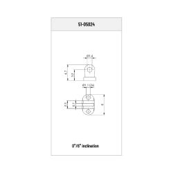 Riveting male Hinge - 10 pairs (RD 1)