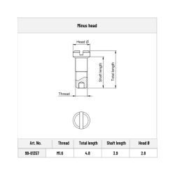 C9 Screws For Wirecore OBE - 10 pairs