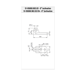 Charnière à riveter mâle - 10 paires (RD 2)
