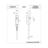 FLEX wirecores + hinges + screws - 50 pairs