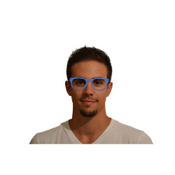 Acetate - Blue solid - labo 6mm