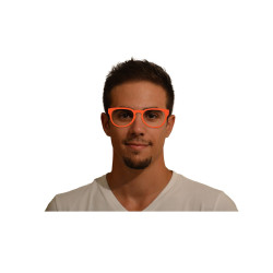 Acetate - Orange solid - strip 6mm