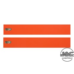 Acétate - Orange uni - branches