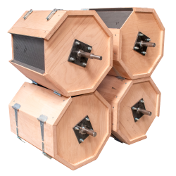 Tumbling barrels for polishing for Eyeglass Creation - JAC France