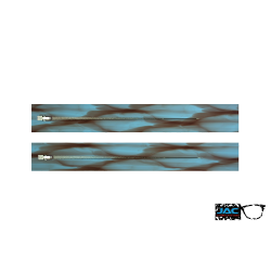 Jaspé Bleu - 0007JA - Acétate branches