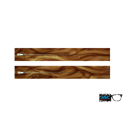 Brown Jasped - 0067JA - Acetate temples