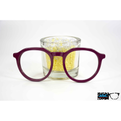 Solid Red Plum - 0108UN - Acetate strip 4mm