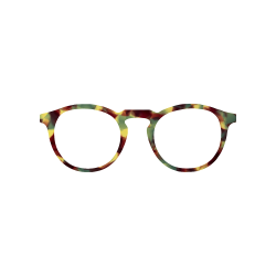 Fantaisie Bleu & Jaune - 0206FA - Acétate labo 6mm