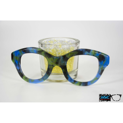 Fantaisie Bleu & Vert - 0207FA - Acétate labo 4mm