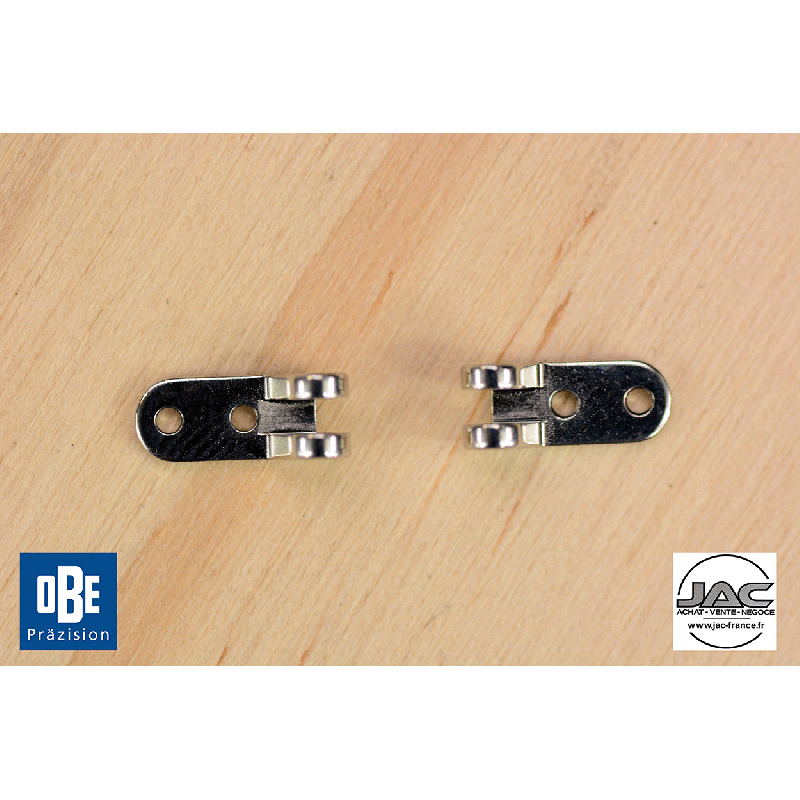 Charnières à riveter femelle 4,00mm OBE - 100 paires