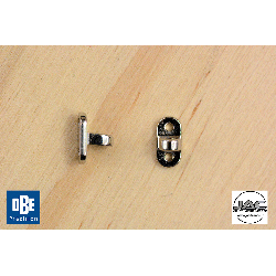 Charnières à riveter mâle 4,00mm OBE - 200 paires