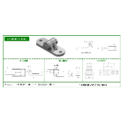 Charnières à riveter femelle 5,00mm OBE - 10 paires