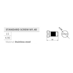 Screws for Visottica hinges - 100 pairs