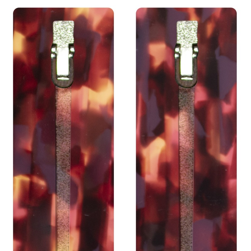 Purple Geometric Effect - 0035EG - Acetate temples