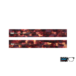 Purple Geometric Effect - 0035EG - Acetate temples