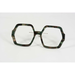 Effet Géométrique Vert - 0037EG - Acétate bande 4mm