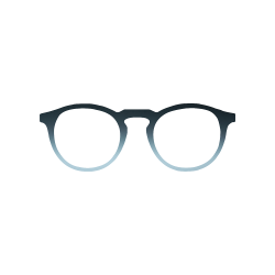 Blue Gradient - 0096DE - Acetate strip 6mm