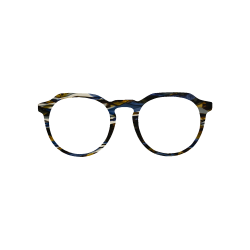 Fantaisie Bleu - 0158FA - Acétate labo 6mm