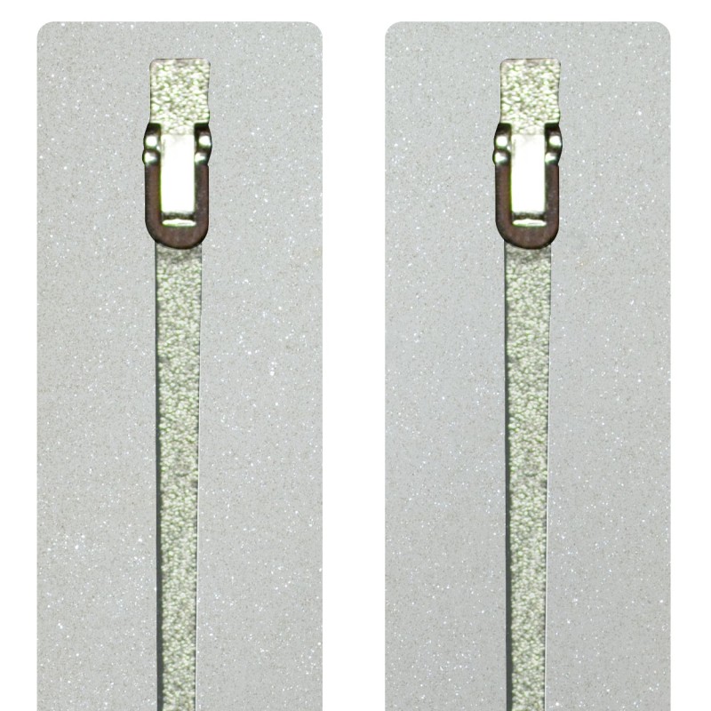 Fantaisie Pailleté Blanc - 0171FA - Acétate branches