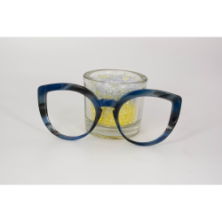 Blue Jasped  - 0061JA - Acetate slab 4mm